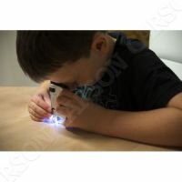 Dětský mikroskop 20-40x s LED světlem KM-20