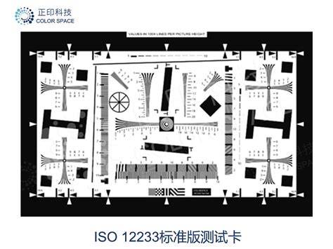 Test diagram objektivu pro ISO 12233