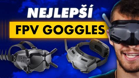 FPV brýle vizuální srovnání a řešení