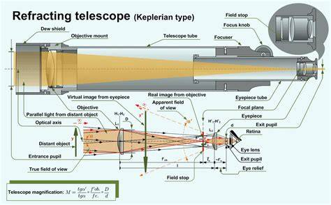 schematic diagram of homemade refractor telescope construction