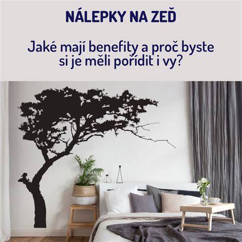Nálepky na zeď a doplňky v interiéru