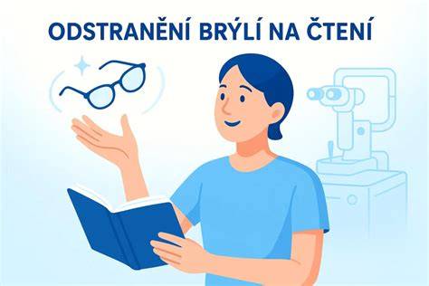 ilustrace brýlí na čtení a venkovní čtení