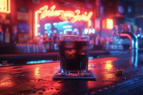 illustrative bar scene with Google Glass in a social setting