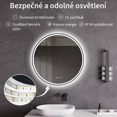 LED osvetlené koupelnové zrcadlo přehled