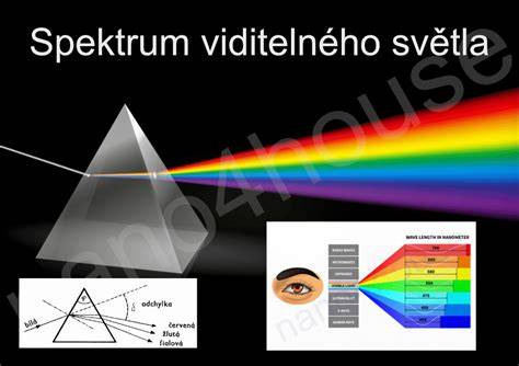 diagram dopadu světla na zorník a jeho průchodnost