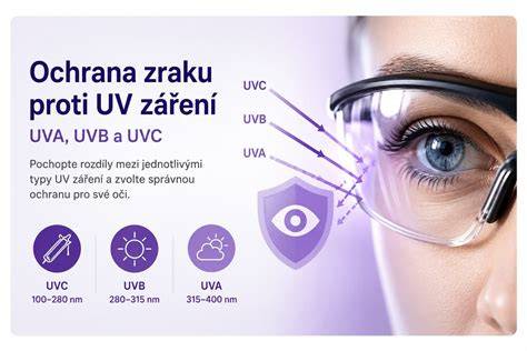 UV filtr a ochrana zraku pro pracovní brýle