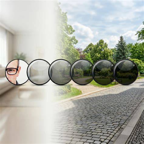 rozložení zorníků fotochromatických brýlí