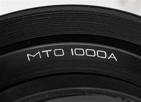 Objektiv MTO 1000A a jeho detailní konstrukce z pohledu