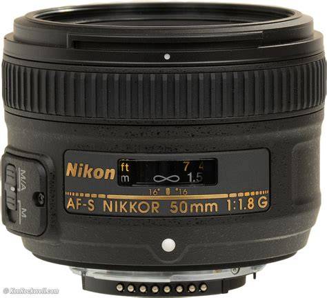 příklad označení na tubusu Nikkor 50mm 1:1.8G