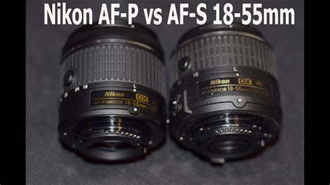 schematické znázornění AF-S vs. AF-P motorů