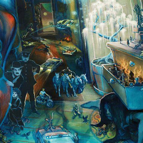 ilustrativní obraz temné léčebny a postav