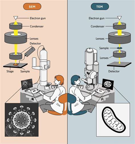 Infografika: SEM a TEM rozdíly