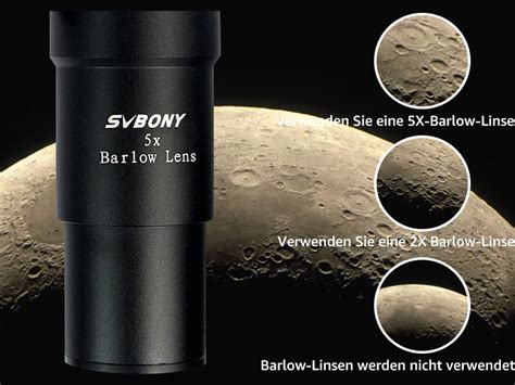barlow a kompletni teleskop (schematicko)