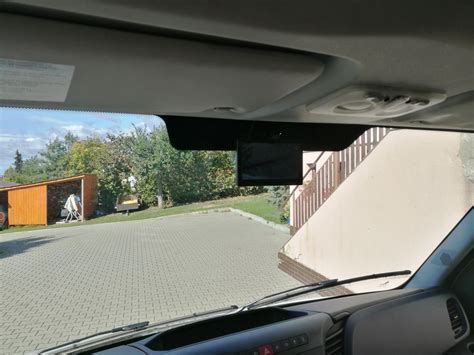 Zobrazení zpětného zrcátka na traktoru (univerzální montáž)