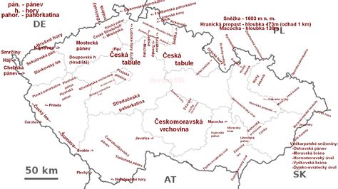 Mapa poboček OOHP v České republice