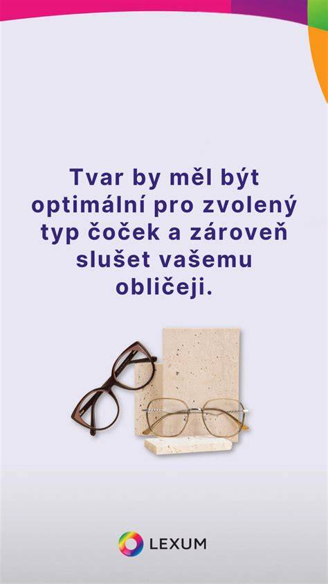 Infografika o rozdělení typů brýlí a čoček