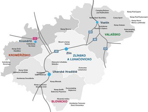 mapa regionu s optikami v Děčíně